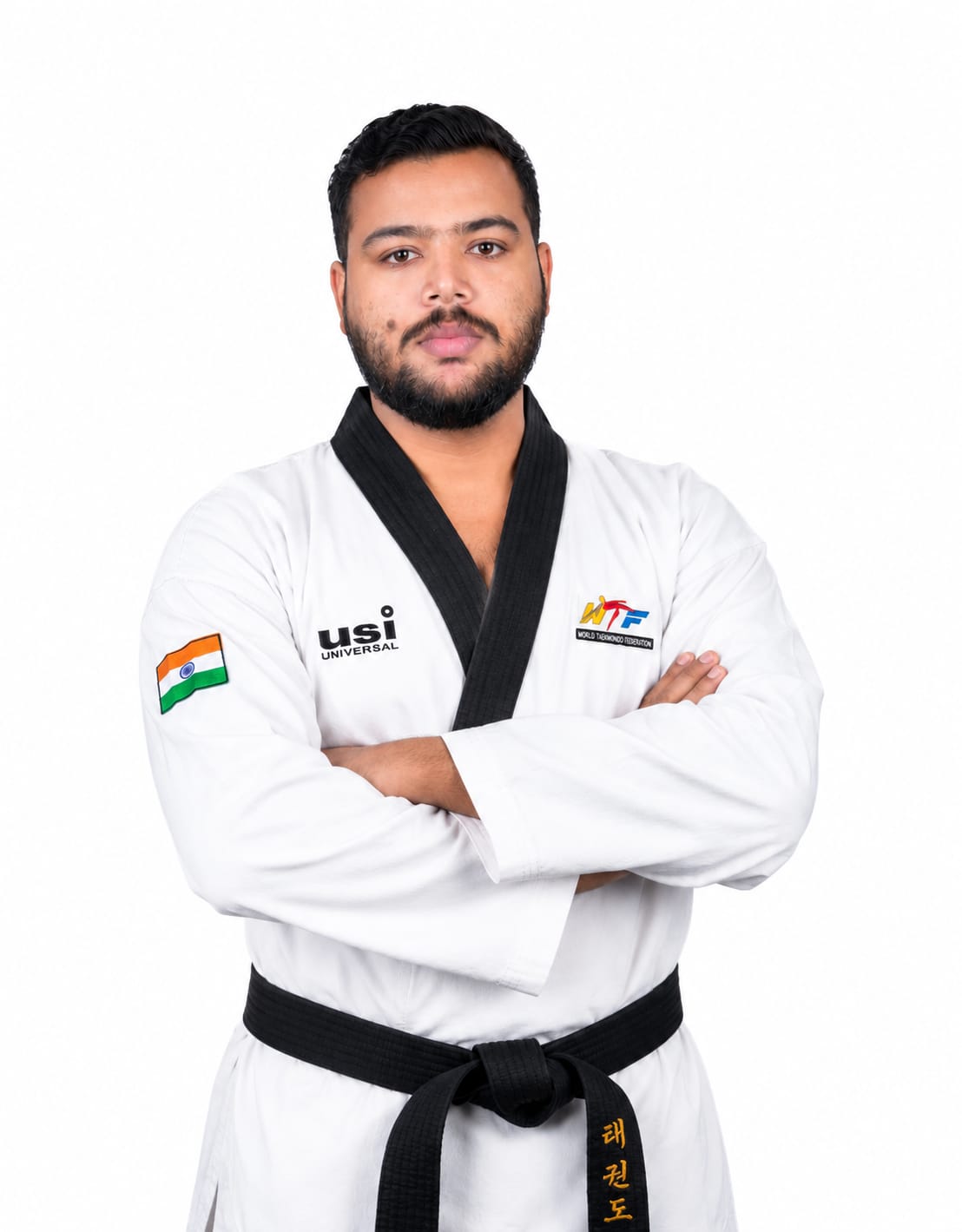 K. Manideep, Senior Instructor and 2nd Dan Black Belt at Ganghan Taekwondo Academy